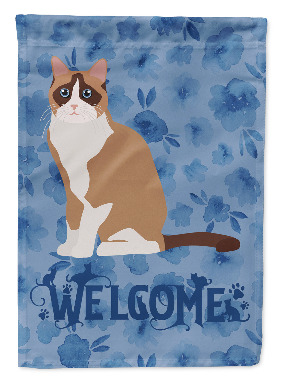 Snowshoe #2 Cat Welcome Garden Flag Mailbox Decorative Yard Banner Outside Patio Artwork for Flower Beds, Garden Size, Multicolor