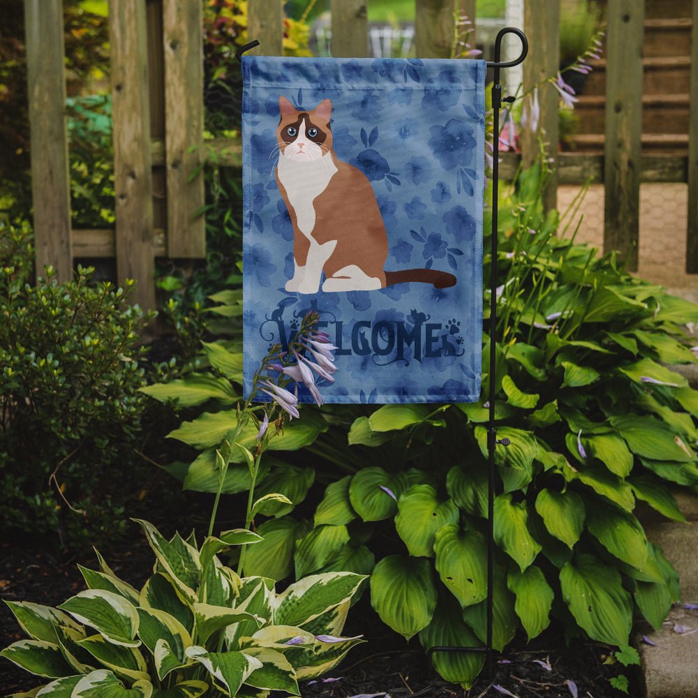 Snowshoe #2 Cat Welcome Garden Flag Mailbox Decorative Yard Banner Outside Patio Artwork for Flower Beds, Garden Size, Multicolor