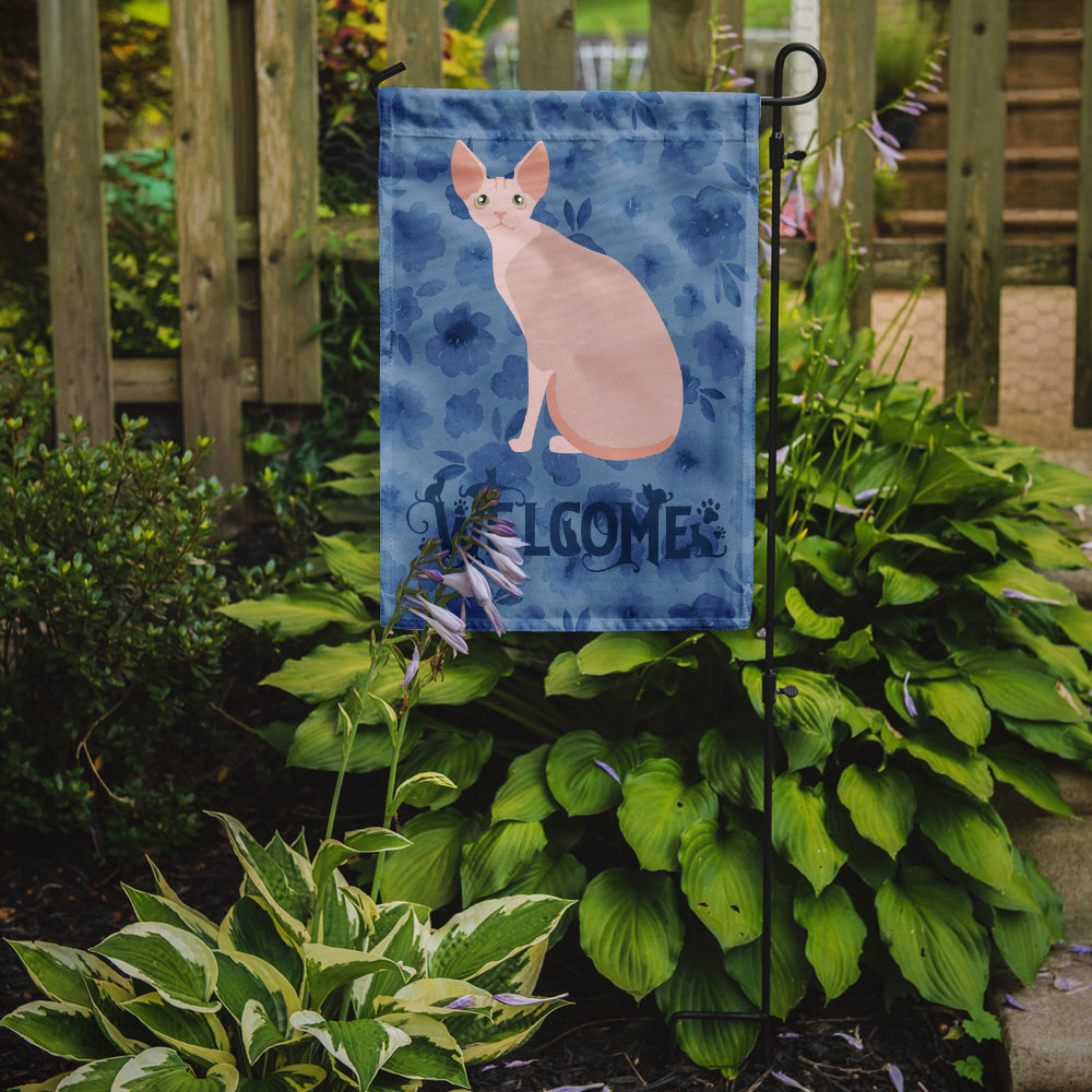Sphynx #2 Cat Welcome Garden Flag Mailbox Decorative Yard Banner Outside Patio Artwork for Flower Beds, Garden Size, Multicolor