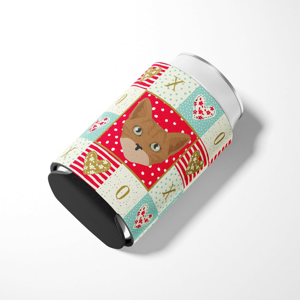 Australian Mist Cat Love Can or Bottle Hugger Cooler Sleeve for Standard 12 oz Cans, Insulated Foam Beer & Soda Can Hugger Reusable