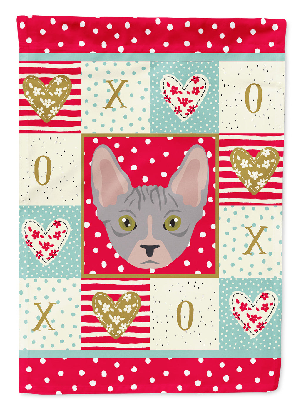 Bambino Cat Love Garden Flag Mailbox Decorative Yard Banner Outside Patio Artwork for Flower Beds, Garden Size, Multicolor