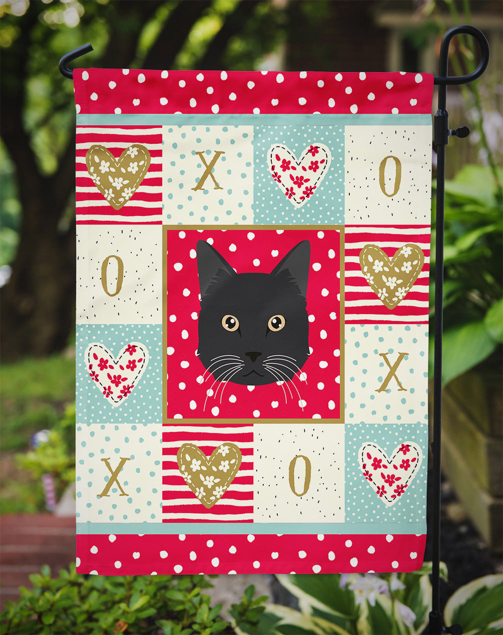 Chantilly Tiffany Cat Love Garden Flag Mailbox Decorative Yard Banner Outside Patio Artwork for Flower Beds, Garden Size, Multicolor