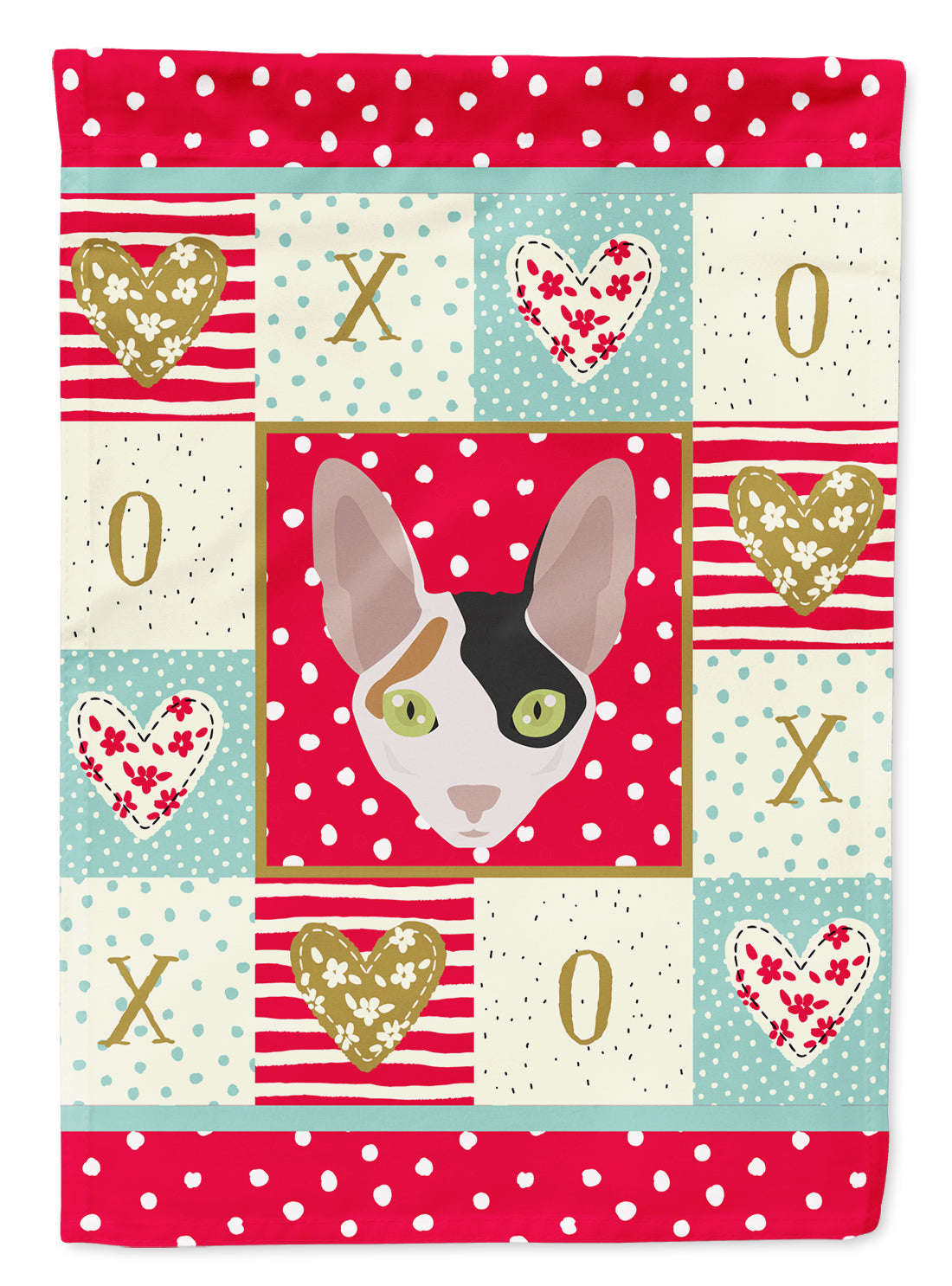 Cornish Rex Cat Love Garden Flag Mailbox Decorative Yard Banner Outside Patio Artwork for Flower Beds, Garden Size, Multicolor