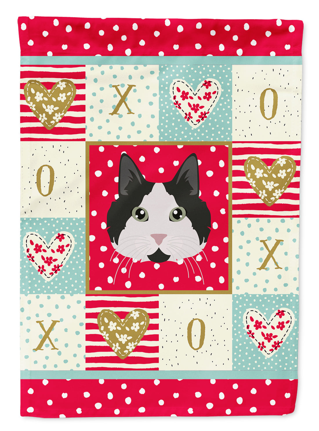 Cymric Cat Love Garden Flag Mailbox Decorative Yard Banner Outside Patio Artwork for Flower Beds, Garden Size, Multicolor