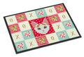 Japanese Bobtail Cat Love Doormat Indoor Outdoor 24H X 36W Front Door Mat Rugs for Entryway, Non Slip Washable Low Pile,