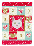 Khao Manee Cat Love Garden Flag Mailbox Decorative Yard Banner Outside Patio Artwork for Flower Beds, Garden Size, Multicolor