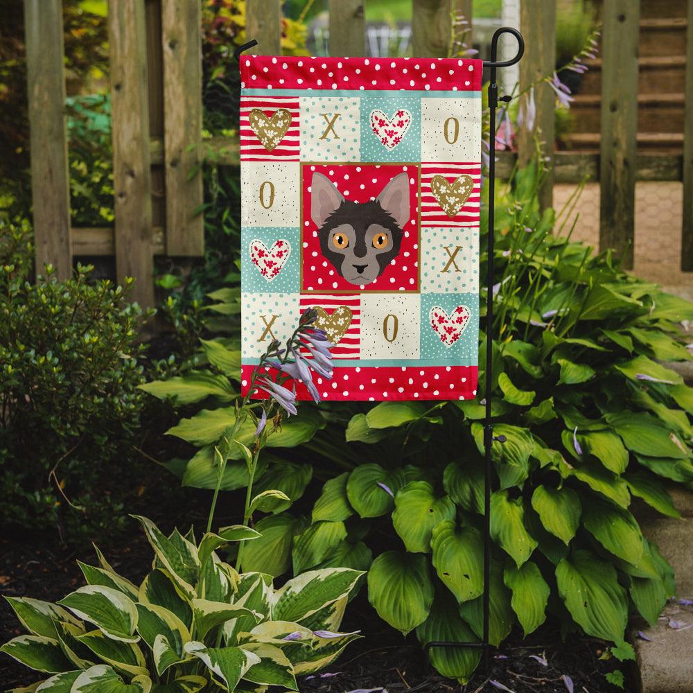 Lykoi Cat Love Garden Flag Mailbox Decorative Yard Banner Outside Patio Artwork for Flower Beds, Garden Size, Multicolor