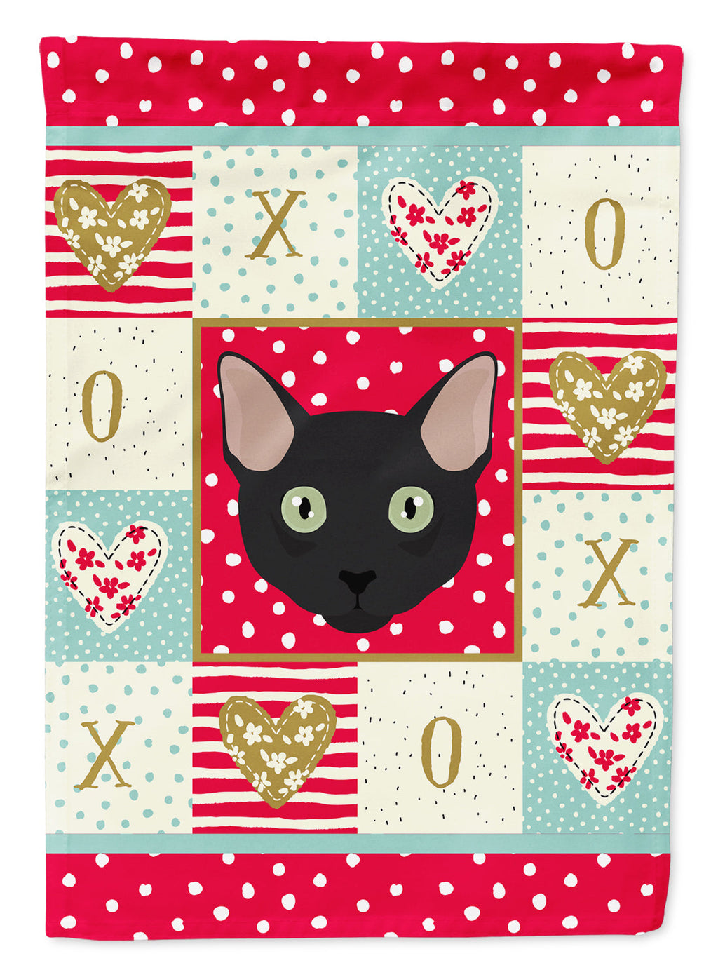 Mandalay Cat Love Garden Flag Mailbox Decorative Yard Banner Outside Patio Artwork for Flower Beds, Garden Size, Multicolor