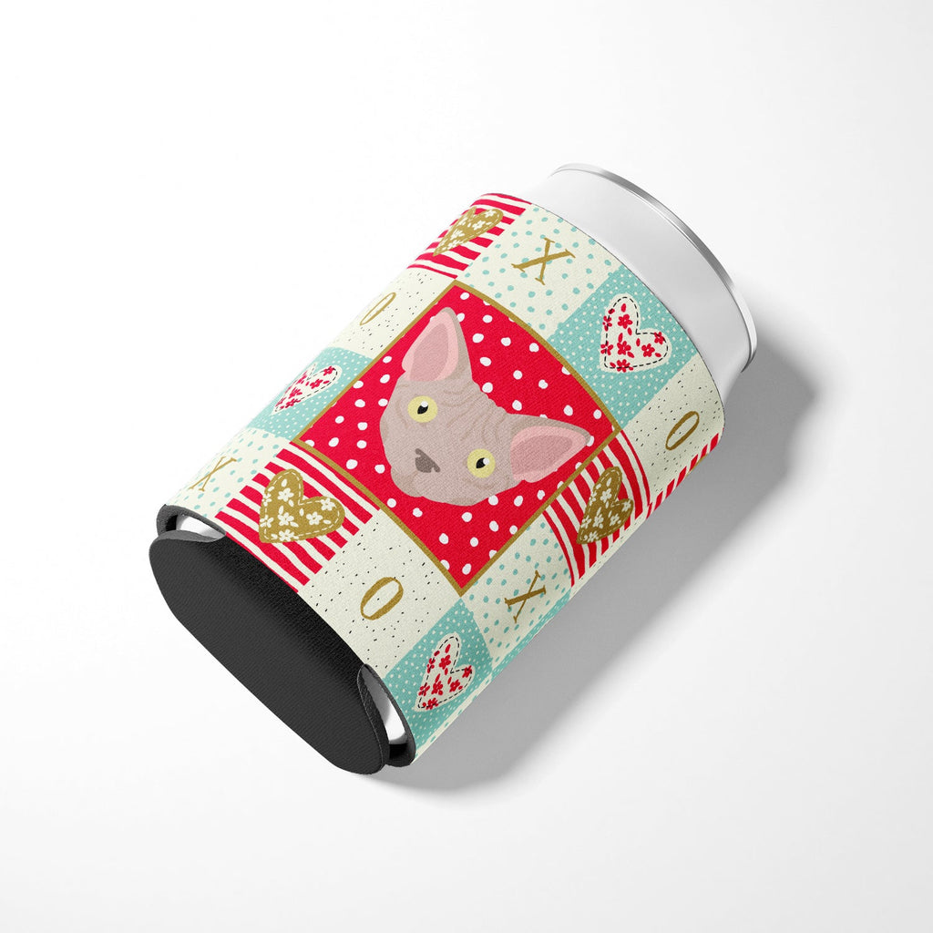 Minskin Cat Love Can or Bottle Hugger Cooler Sleeve for Standard 12 oz Cans, Insulated Foam Beer & Soda Can Hugger Reusable