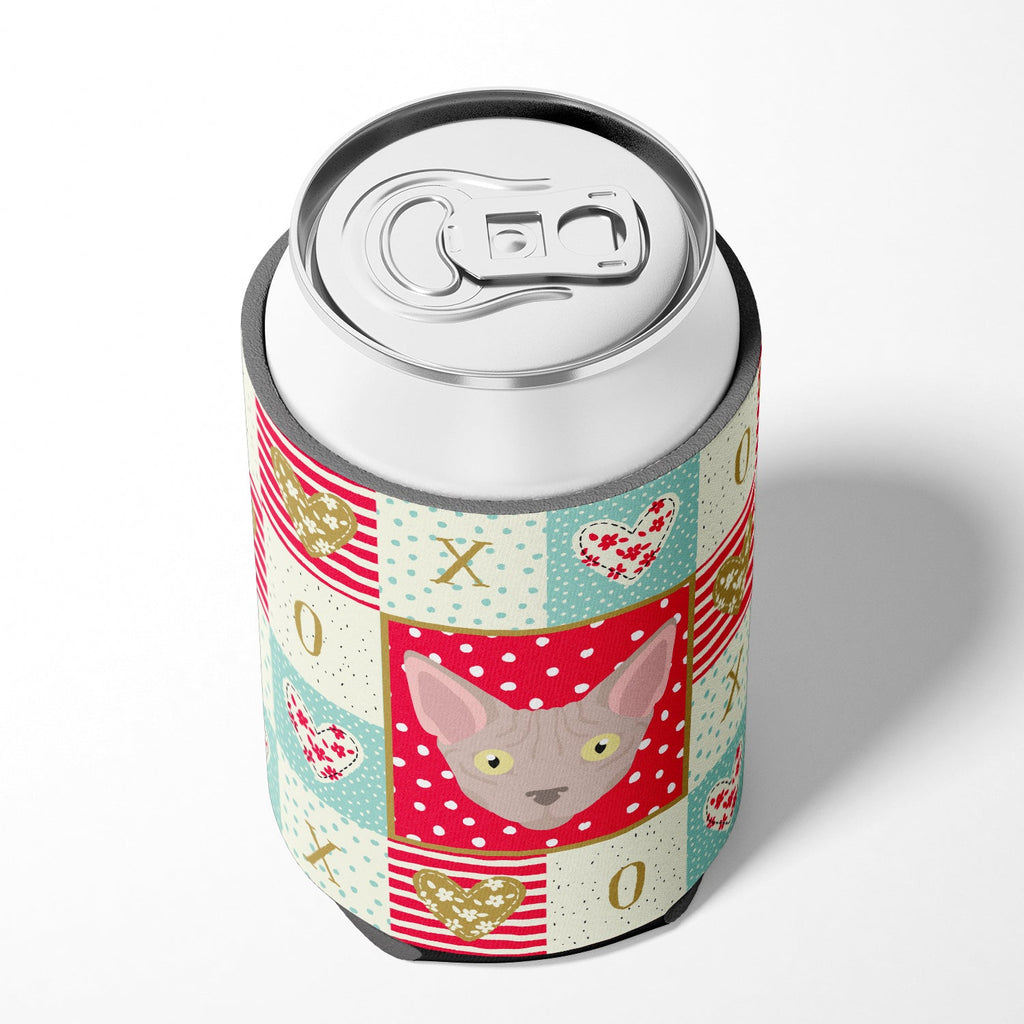 Minskin Cat Love Can or Bottle Hugger Cooler Sleeve for Standard 12 oz Cans, Insulated Foam Beer & Soda Can Hugger Reusable