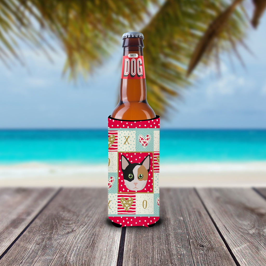 Munchkin Cat Love Slim Can Hugger , Insulated Foam Hugger for 12 oz Slim Cans, Beer Bottles & Water Bottles, Printed in USA