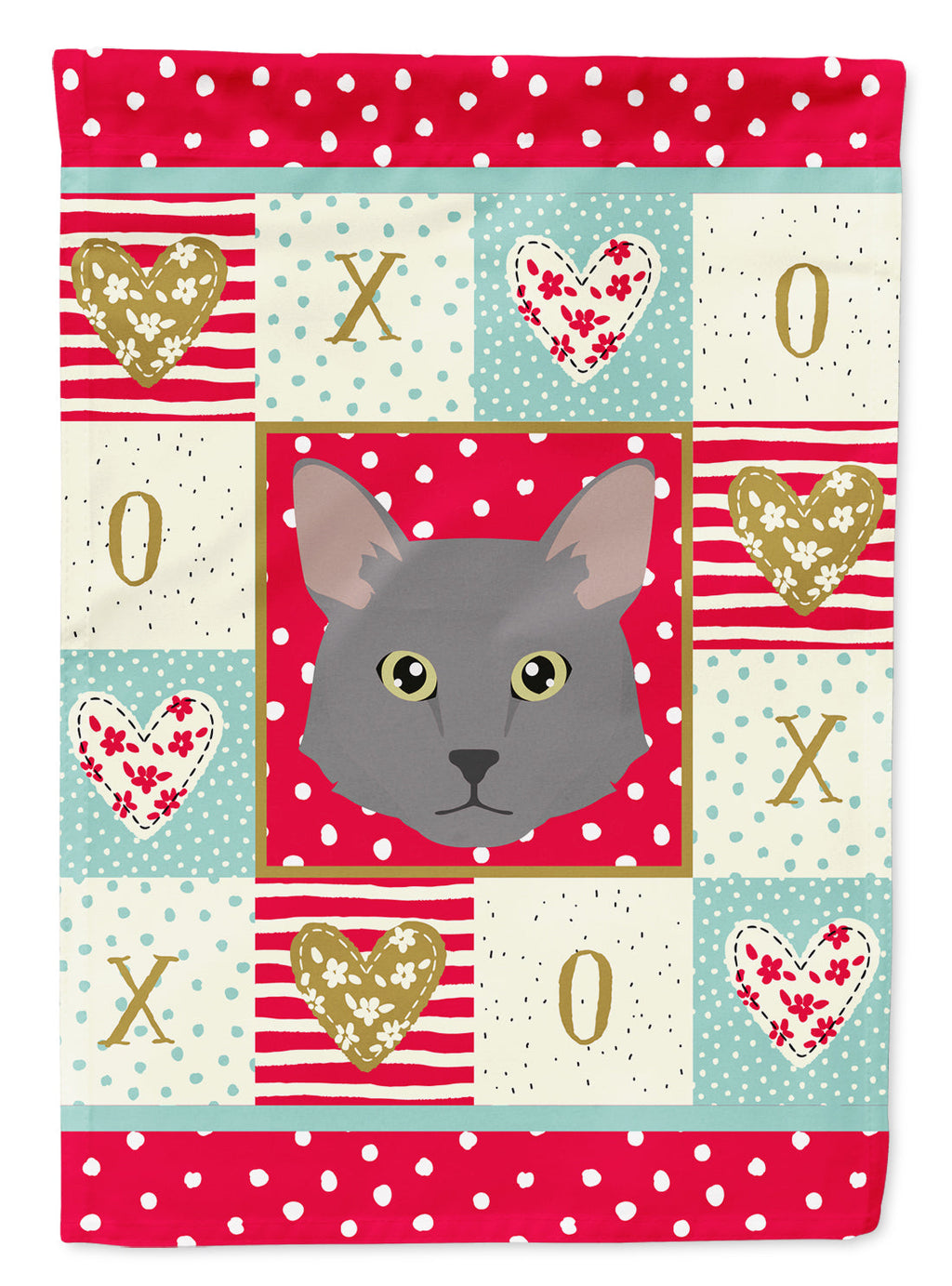 Nebelung Cat Love Garden Flag Mailbox Decorative Yard Banner Outside Patio Artwork for Flower Beds, Garden Size, Multicolor