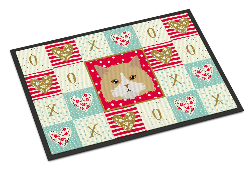 Oregon Rex Cat Love Doormat Indoor Outdoor 18H X 27W Front Door Mat Rugs for Entryway, Non Slip Washable