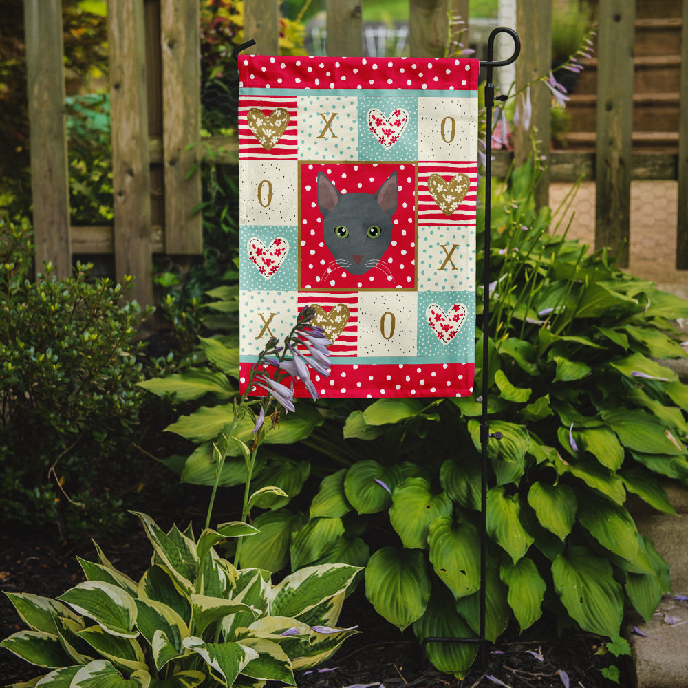 Raas Cat Love Garden Flag Mailbox Decorative Yard Banner Outside Patio Artwork for Flower Beds, Garden Size, Multicolor