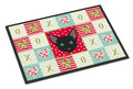 Russian White Black Cat Love Doormat Indoor Outdoor 24H X 36W Front Door Mat Rugs for Entryway, Non Slip Washable Low Pile,