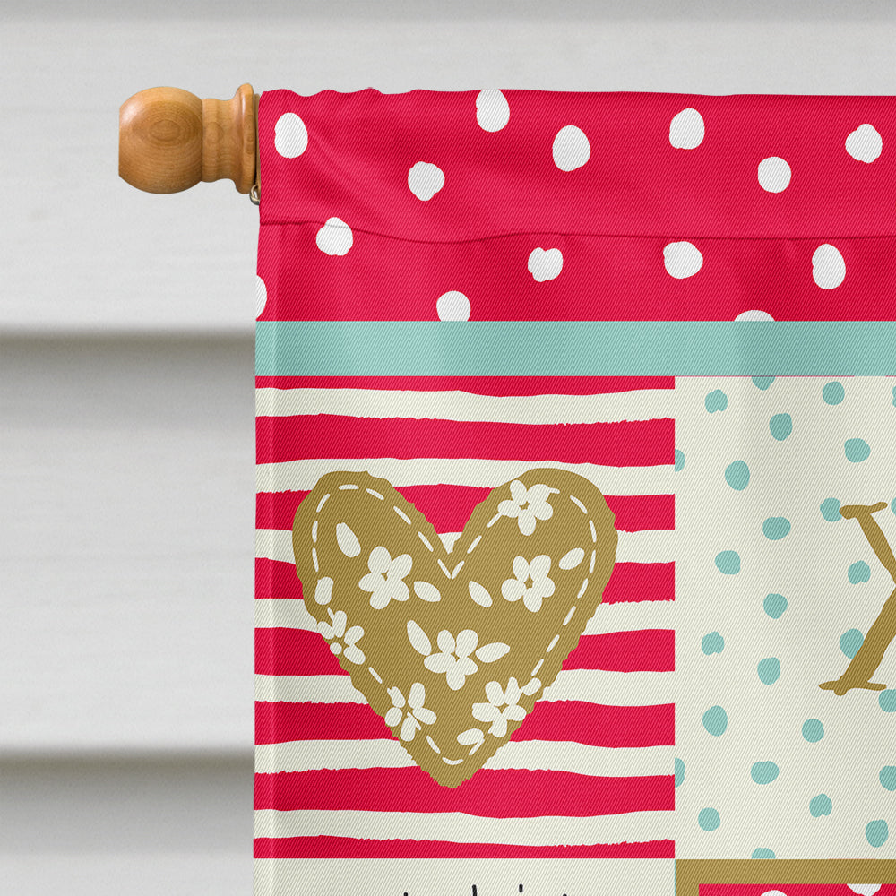 Serengeti Cat Love House Flag 28x40 Porch Sleeve Pole Decorative Outside Yard Banner Artwork Wall Hanging, Polyester