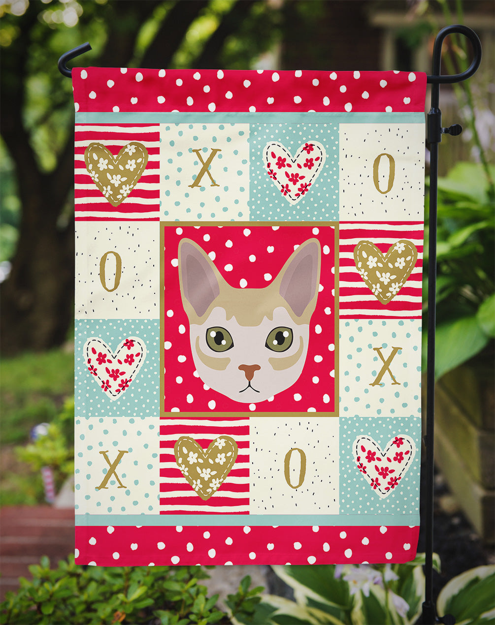 Singapura Cat Love Garden Flag Mailbox Decorative Yard Banner Outside Patio Artwork for Flower Beds, Garden Size, Multicolor