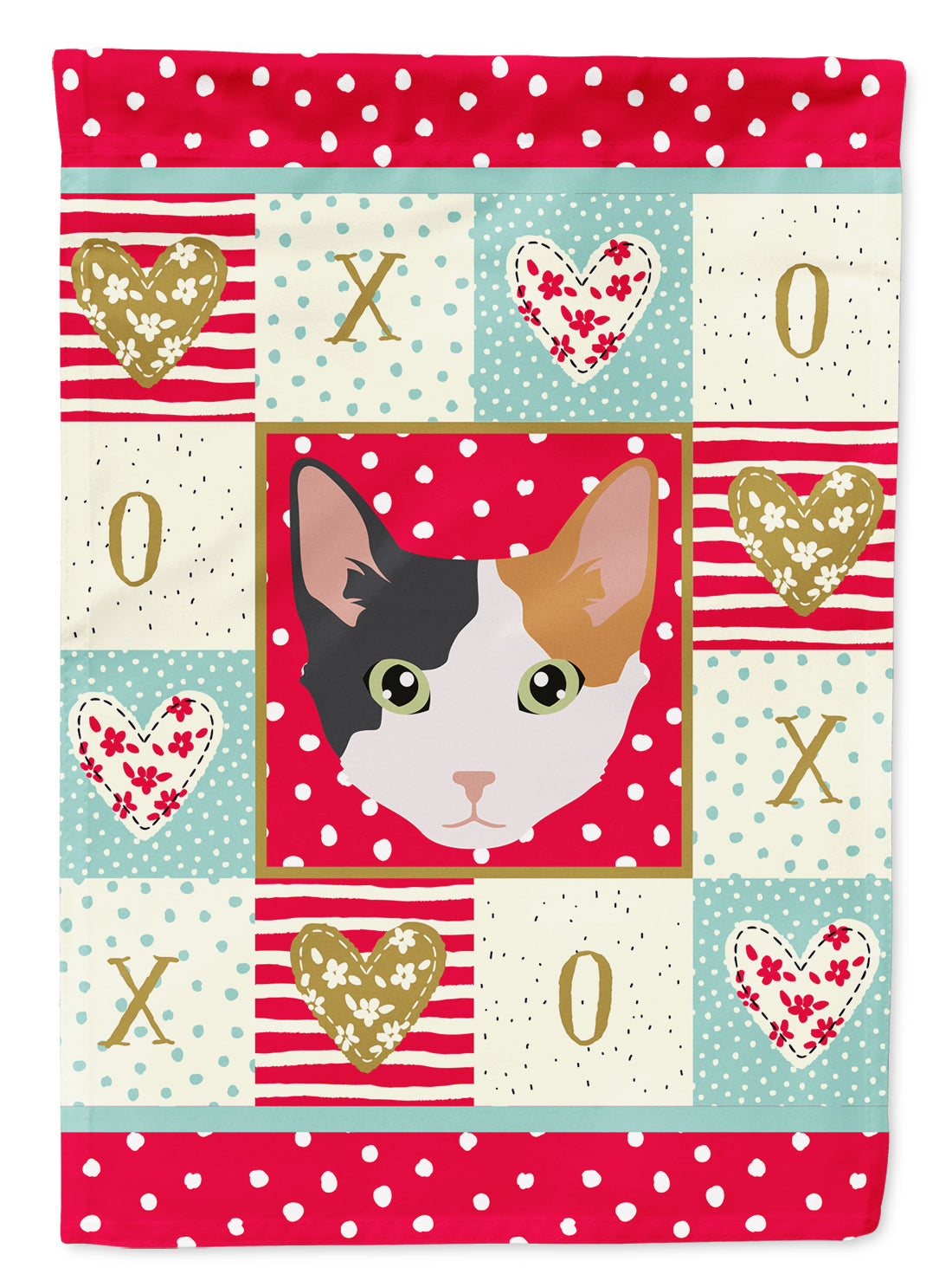 Skookum Cat Love Garden Flag Mailbox Decorative Yard Banner Outside Patio Artwork for Flower Beds, Garden Size, Multicolor