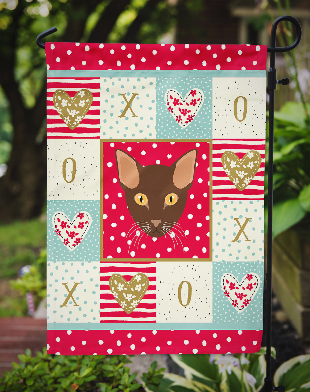 Suphalak Cat Love Garden Flag Mailbox Decorative Yard Banner Outside Patio Artwork for Flower Beds, Garden Size, Multicolor