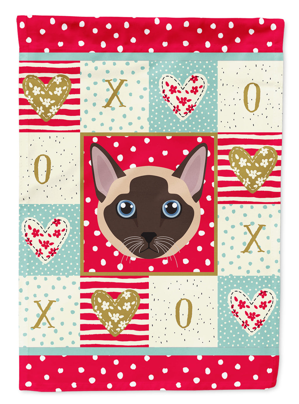 Tonkinese Cat Love Garden Flag Mailbox Decorative Yard Banner Outside Patio Artwork for Flower Beds, Garden Size, Multicolor