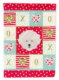 Bichon Frisé Love Garden Flag Mailbox Decorative Yard Banner Outside Patio Artwork for Flower Beds, Garden Size, Multicolor
