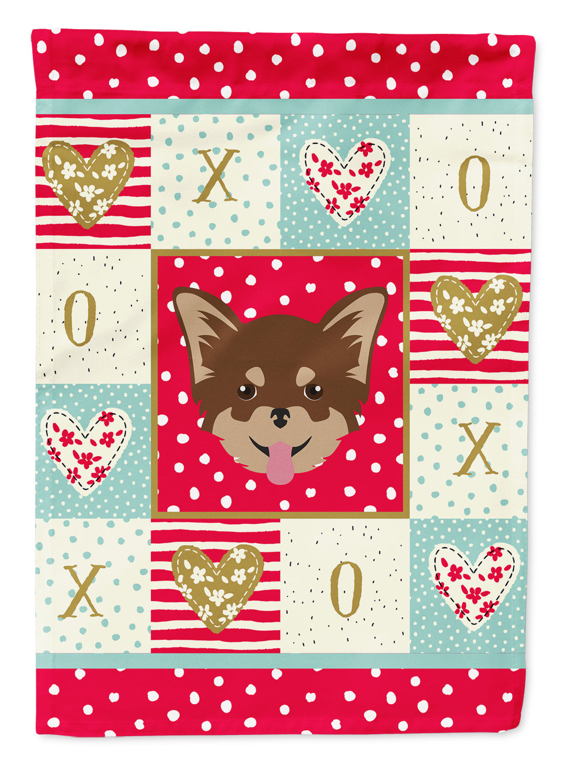 Chihuahua Love Garden Flag Mailbox Decorative Yard Banner Outside Patio Artwork for Flower Beds, Garden Size, Multicolor