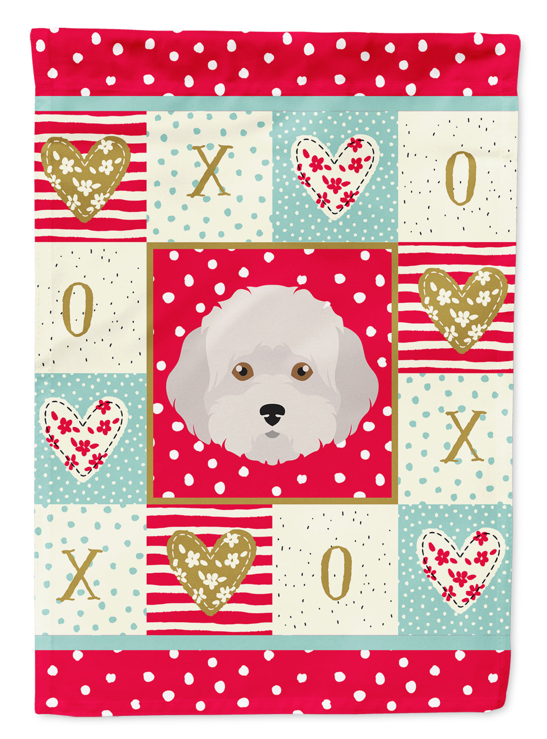 Cyprus Poodle Love Garden Flag Mailbox Decorative Yard Banner Outside Patio Artwork for Flower Beds, Garden Size, Multicolor