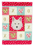 Danish Spitz Love Garden Flag Mailbox Decorative Yard Banner Outside Patio Artwork for Flower Beds, Garden Size, Multicolor