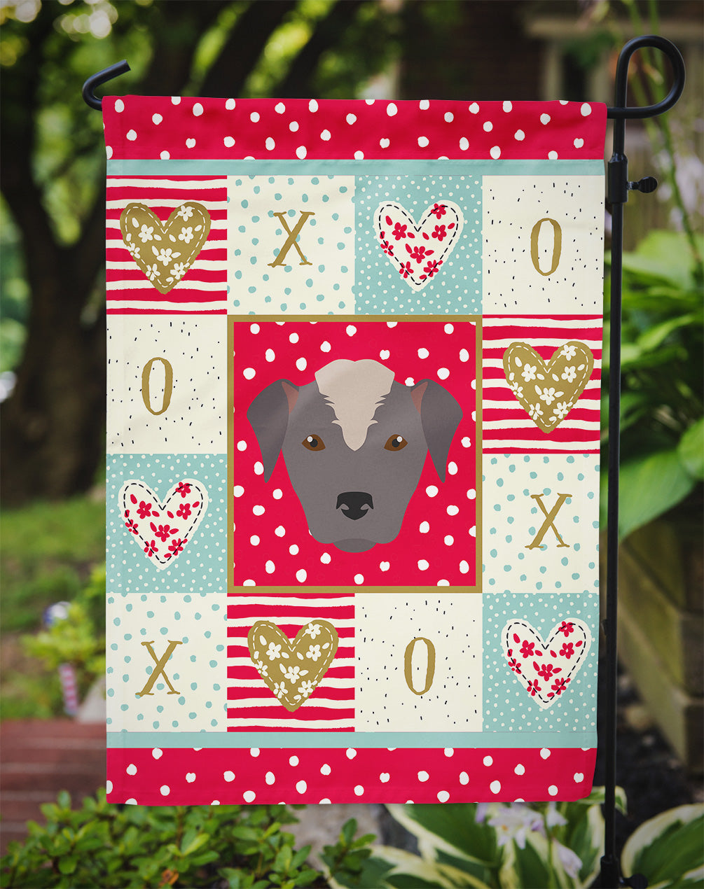 Ecuadorian Hairless Dog Love Garden Flag Mailbox Decorative Yard Banner Outside Patio Artwork for Flower Beds, Garden Size, Multicolor