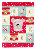 English Bulldog Love Garden Flag Mailbox Decorative Yard Banner Outside Patio Artwork for Flower Beds, Garden Size, Multicolor