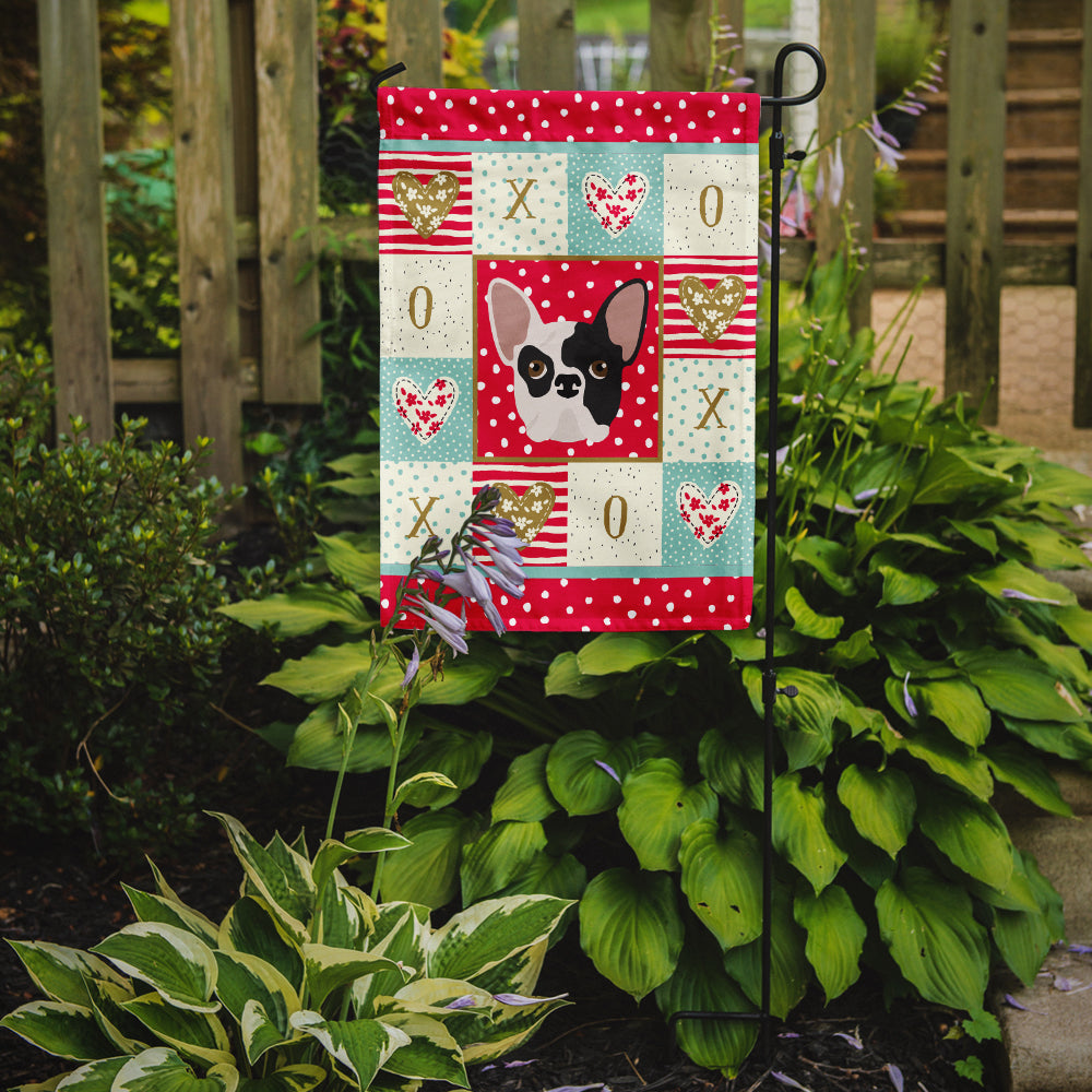 French Bulldog Love Garden Flag Mailbox Decorative Yard Banner Outside Patio Artwork for Flower Beds, Garden Size, Multicolor