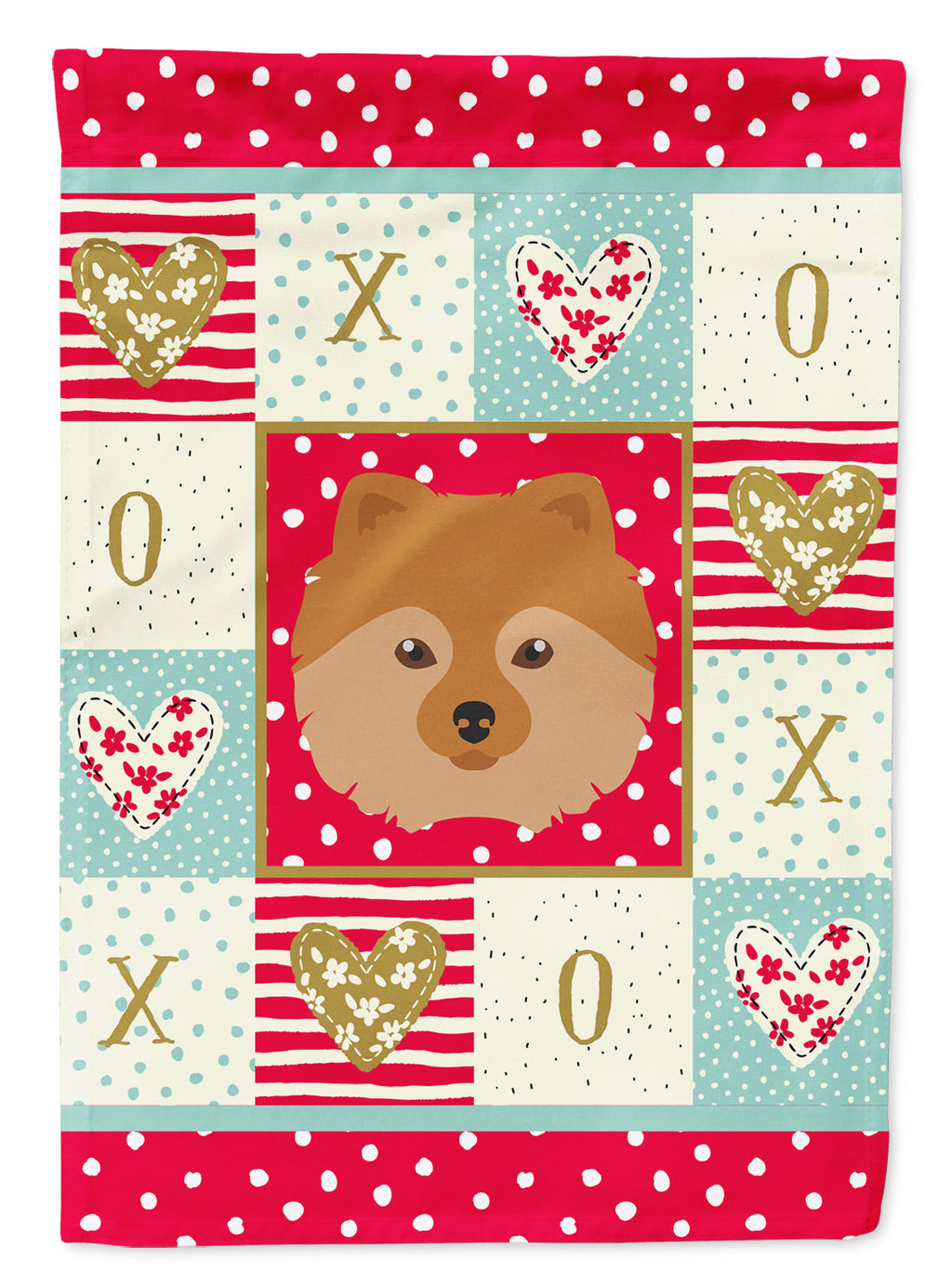 German Spitz Love Garden Flag Mailbox Decorative Yard Banner Outside Patio Artwork for Flower Beds, Garden Size, Multicolor