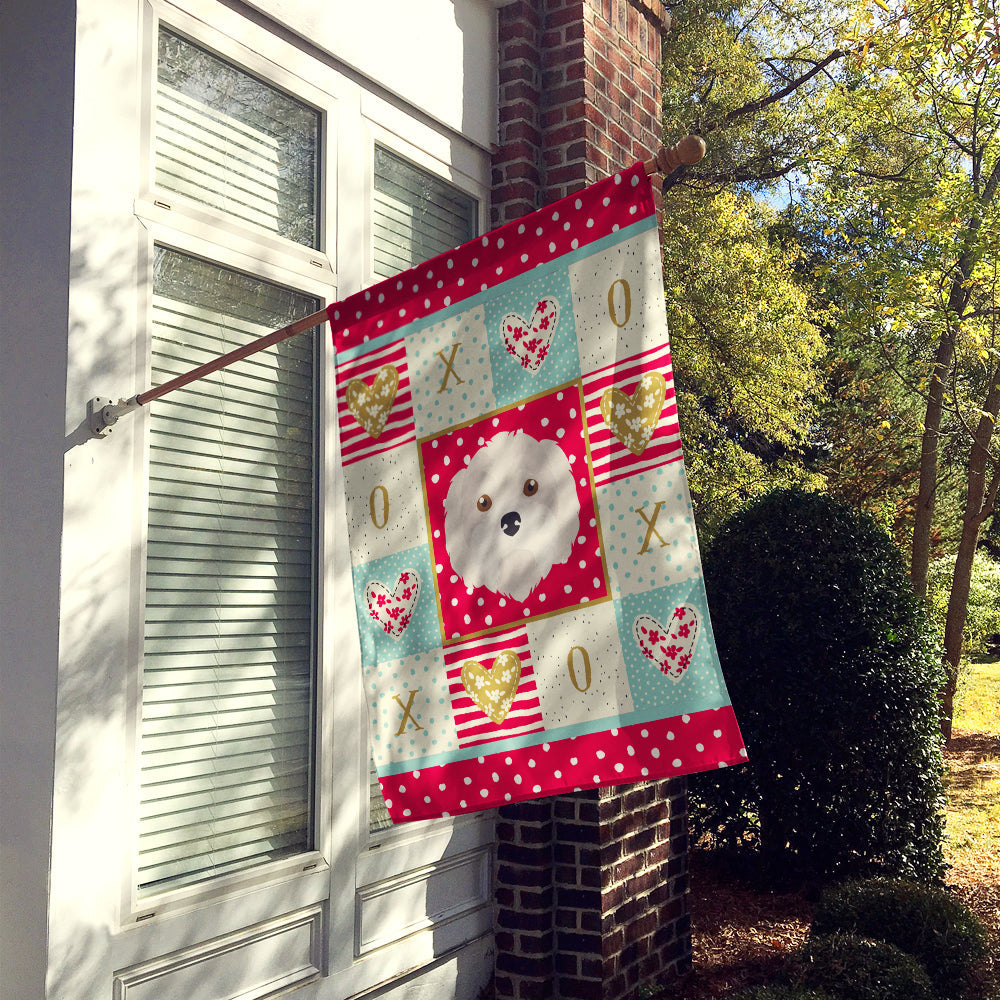 Kyi-Leo Love House Flag 28x40 Porch Sleeve Pole Decorative Outside Yard Banner Artwork Wall Hanging, Polyester