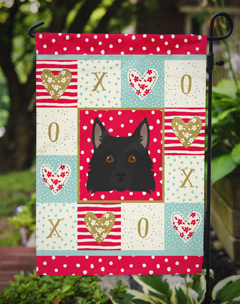 Schipperke Love Garden Flag Mailbox Decorative Yard Banner Outside Patio Artwork for Flower Beds, Garden Size, Multicolor