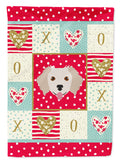 Small Greek Domestic Dog Love Garden Flag Mailbox Decorative Yard Banner Outside Patio Artwork for Flower Beds, Garden Size, Multicolor