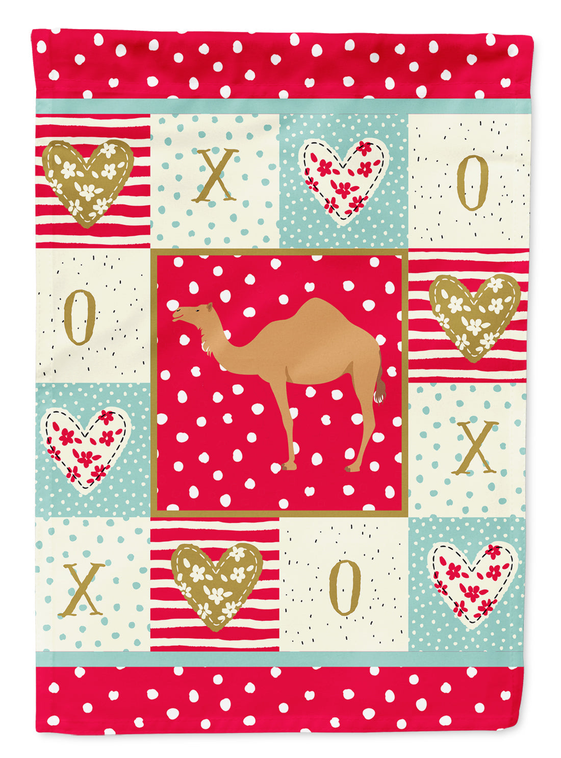 Arabian Camel Dromedary Love Garden Flag Mailbox Decorative Yard Banner Outside Patio Artwork for Flower Beds, Garden Size, Multicolor