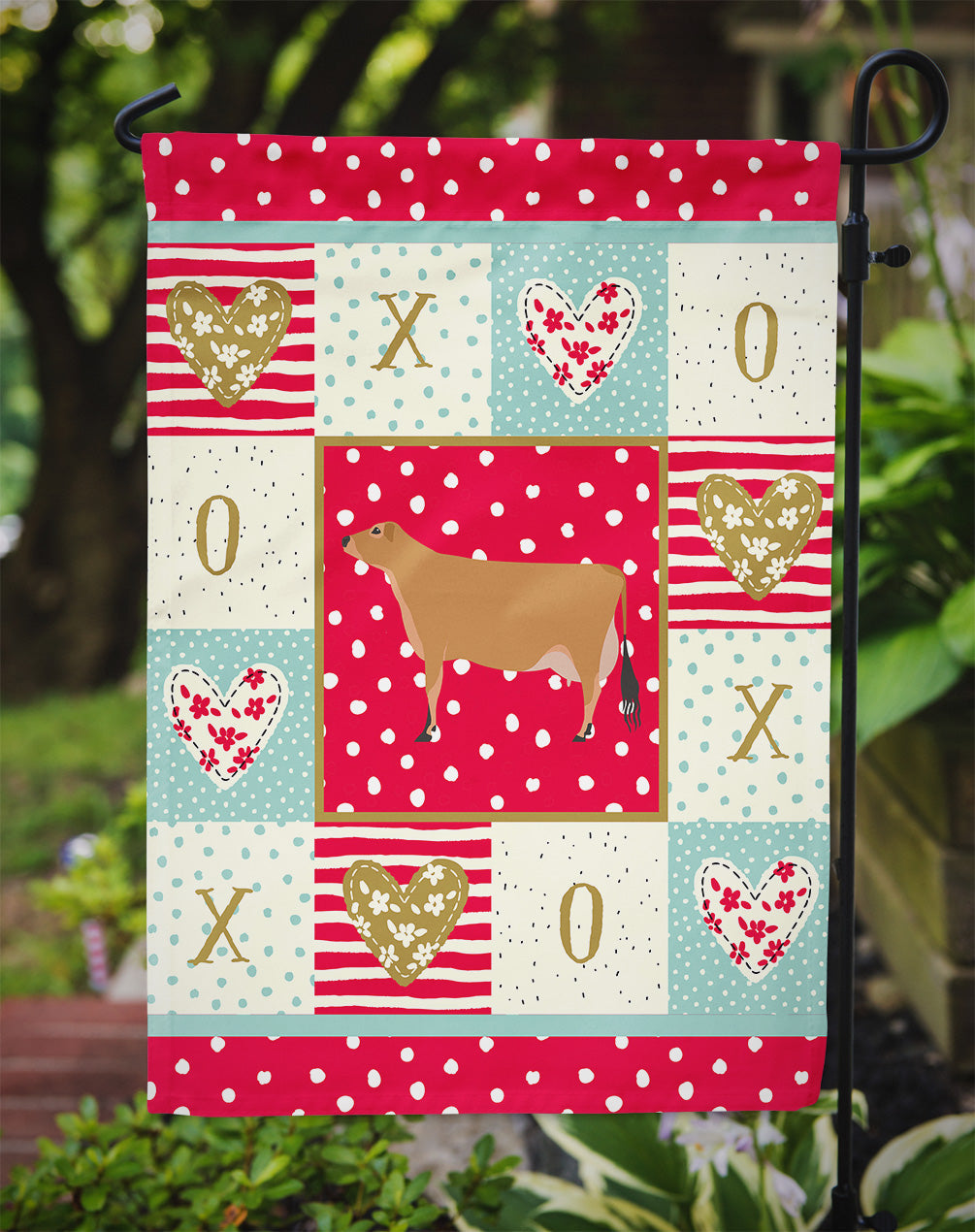 Jersey Cow Love Garden Flag Mailbox Decorative Yard Banner Outside Patio Artwork for Flower Beds, Garden Size, Multicolor