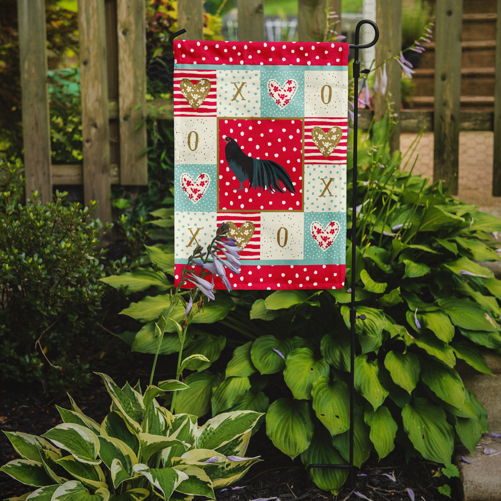 Sumatra Chicken Love Garden Flag Mailbox Decorative Yard Banner Outside Patio Artwork for Flower Beds, Garden Size, Multicolor