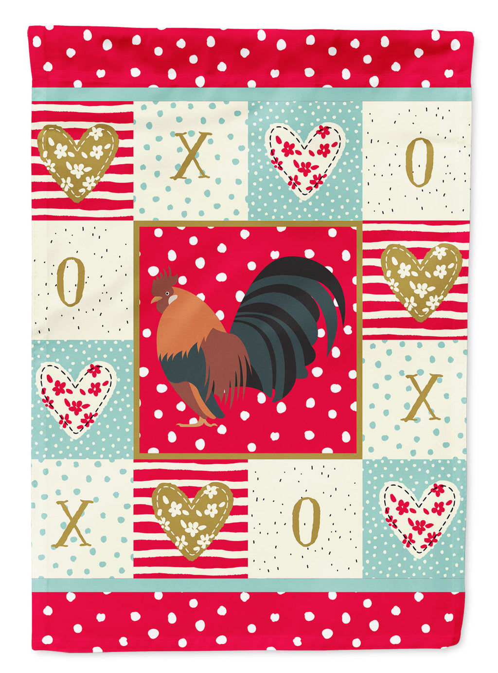 Dutch Bantam Chicken Love Garden Flag Mailbox Decorative Yard Banner Outside Patio Artwork for Flower Beds, Garden Size, Multicolor