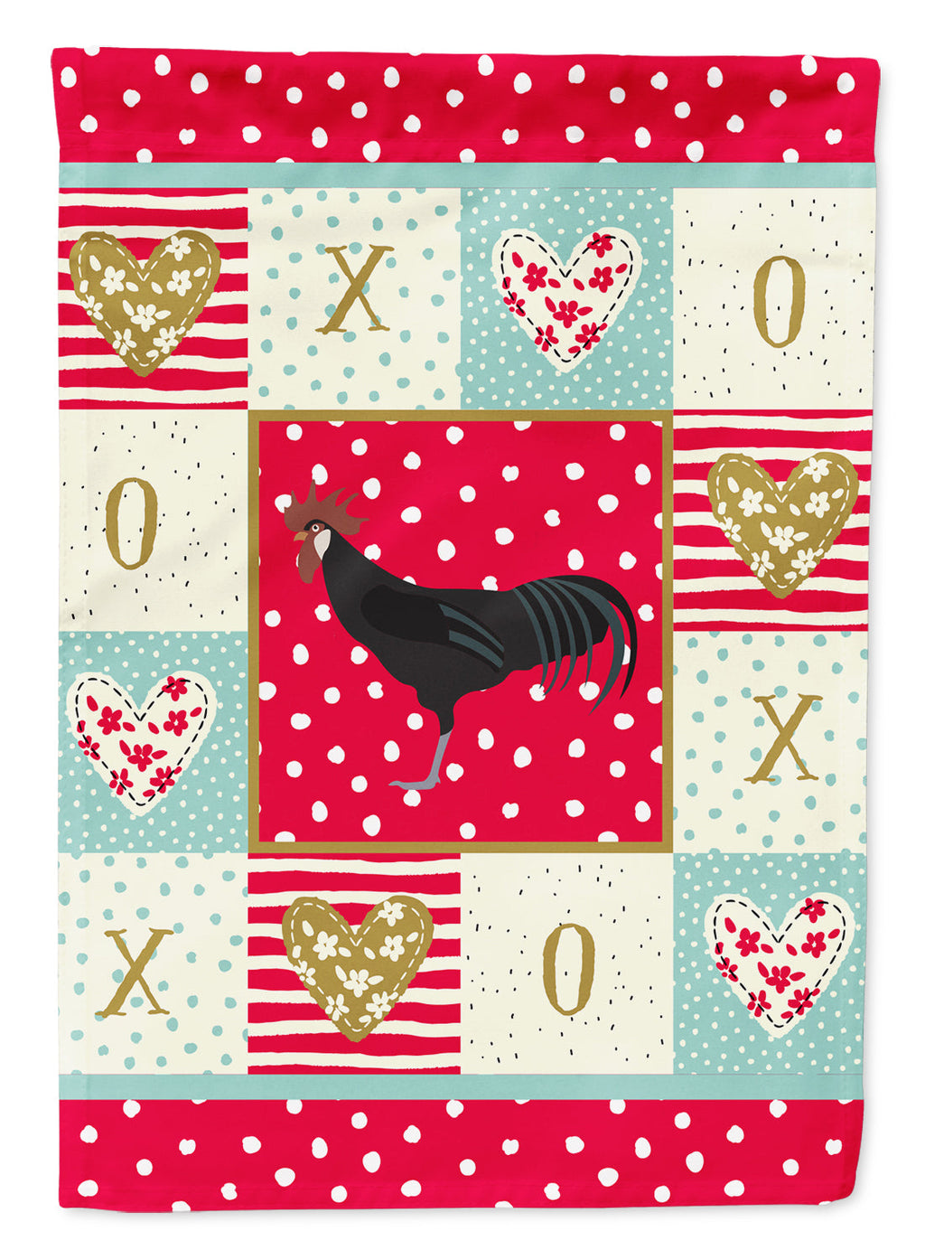 Minorca Ctalalan Chicken Love Garden Flag Mailbox Decorative Yard Banner Outside Patio Artwork for Flower Beds, Garden Size, Multicolor