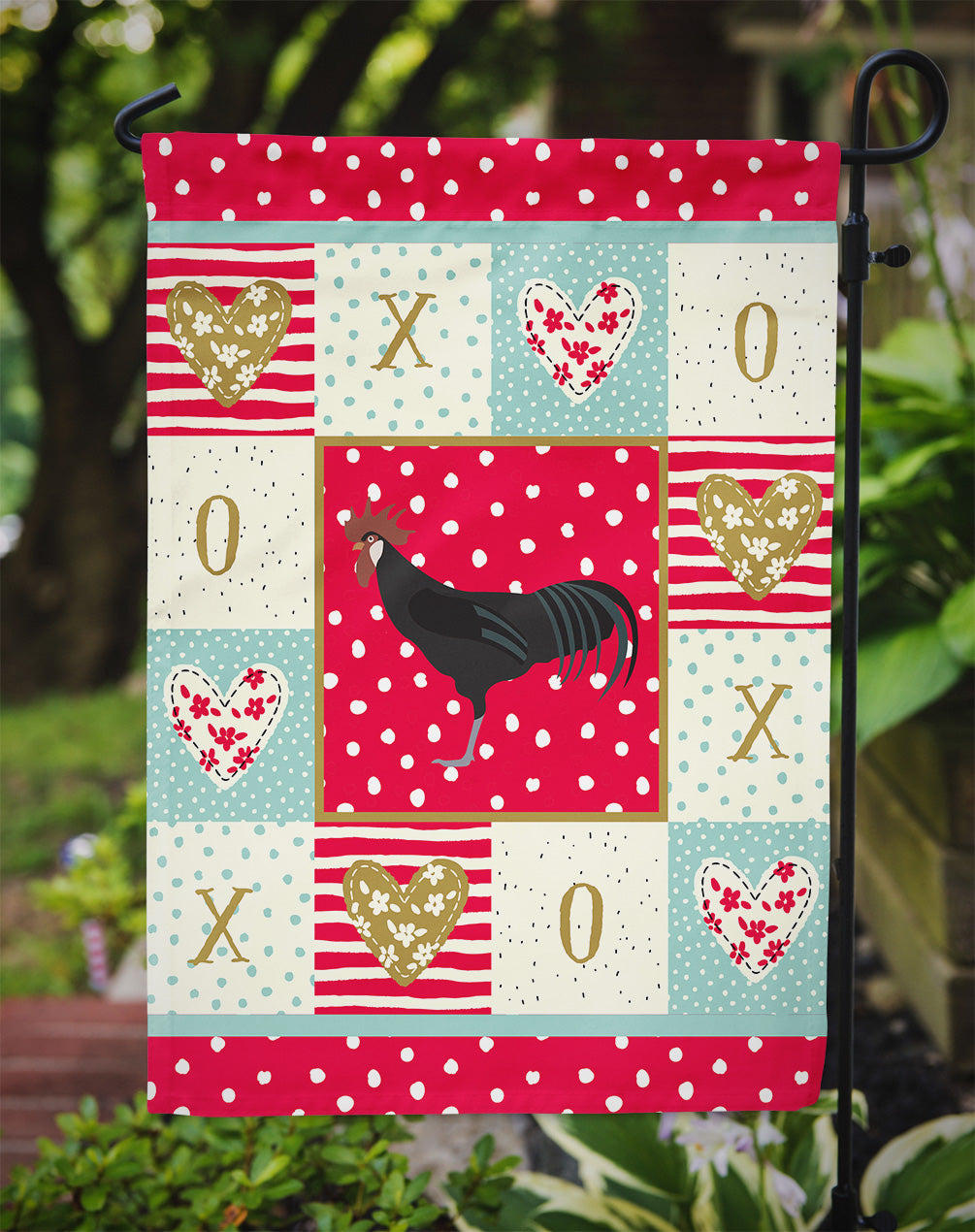 Minorca Ctalalan Chicken Love Garden Flag Mailbox Decorative Yard Banner Outside Patio Artwork for Flower Beds, Garden Size, Multicolor