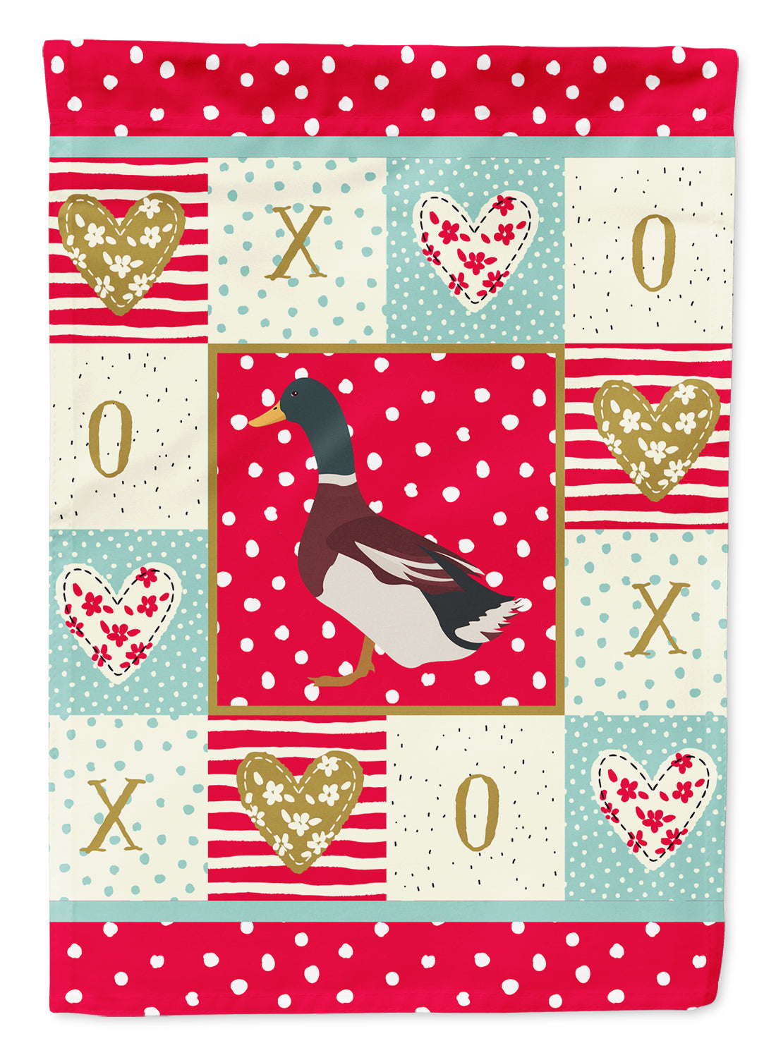 Rouen Duck Love Garden Flag Mailbox Decorative Yard Banner Outside Patio Artwork for Flower Beds, Garden Size, Multicolor