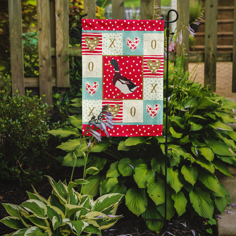 Rouen Duck Love Garden Flag Mailbox Decorative Yard Banner Outside Patio Artwork for Flower Beds, Garden Size, Multicolor