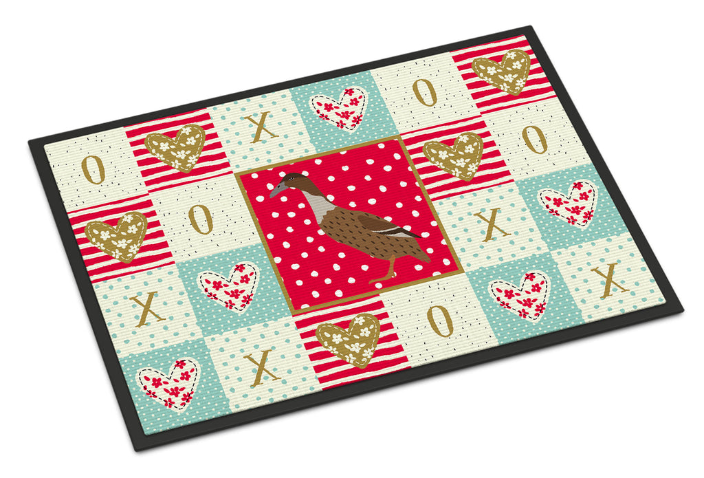 Dutch Hook Bill Duck Love Doormat Indoor Outdoor 18H X 27W Front Door Mat Rugs for Entryway, Non Slip Washable