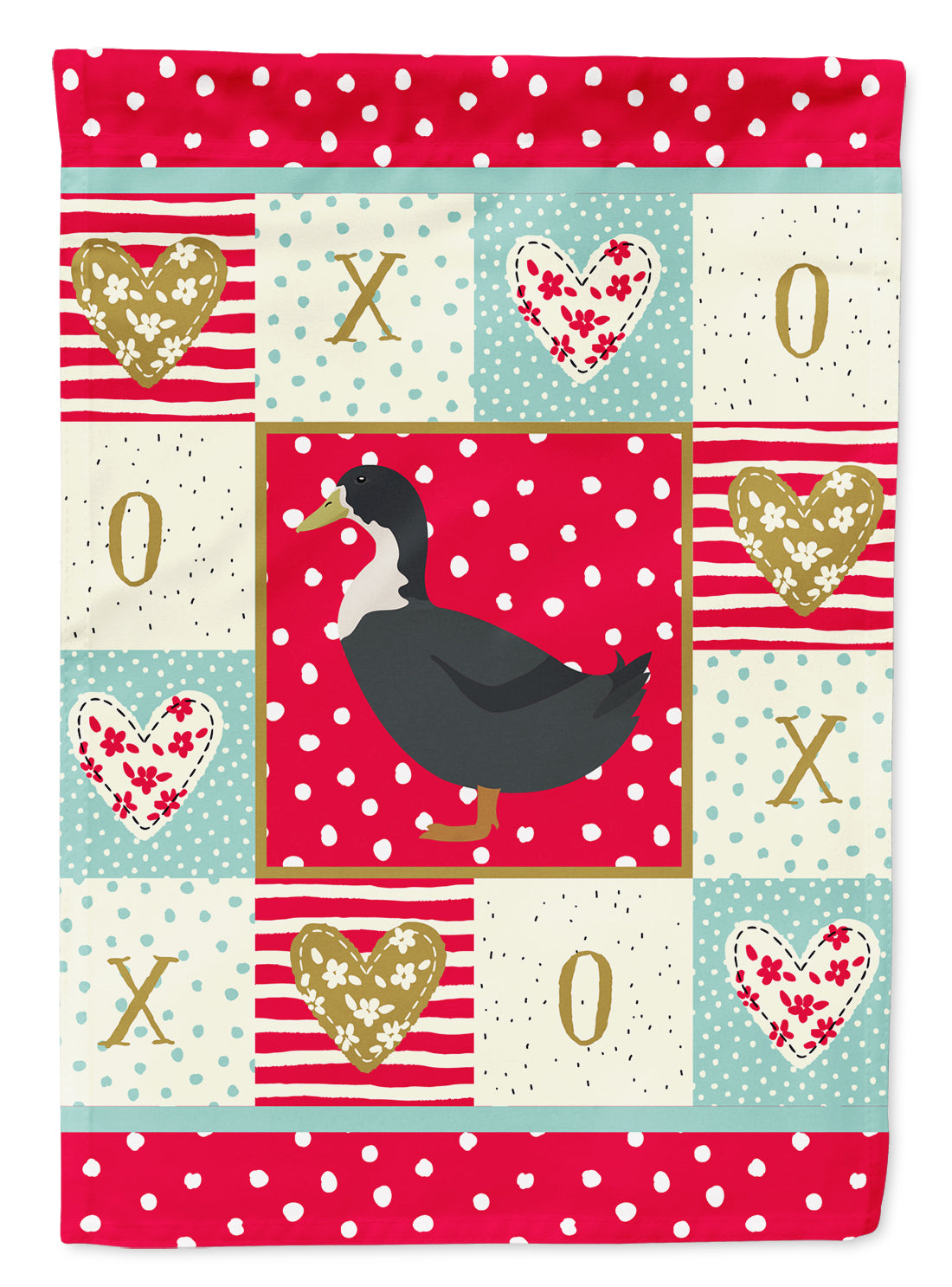 Blue Swedish Duck Love Garden Flag Mailbox Decorative Yard Banner Outside Patio Artwork for Flower Beds, Garden Size, Multicolor