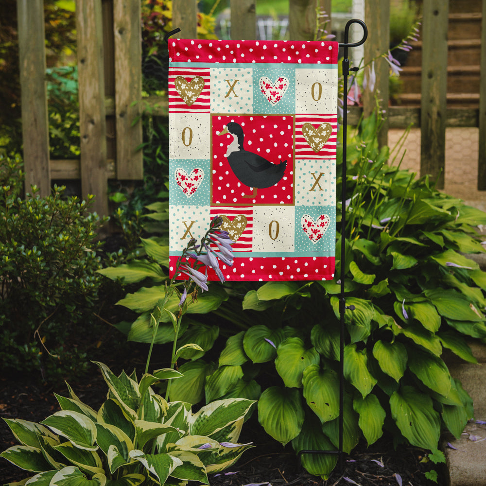 Blue Swedish Duck Love Garden Flag Mailbox Decorative Yard Banner Outside Patio Artwork for Flower Beds, Garden Size, Multicolor
