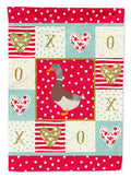 Saxony Sachsenente Duck Love Garden Flag Mailbox Decorative Yard Banner Outside Patio Artwork for Flower Beds, Garden Size, Multicolor