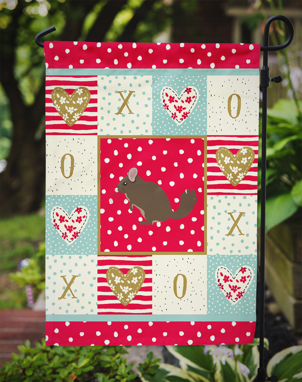 Chinchilla Love Garden Flag Mailbox Decorative Yard Banner Outside Patio Artwork for Flower Beds, Garden Size, Multicolor