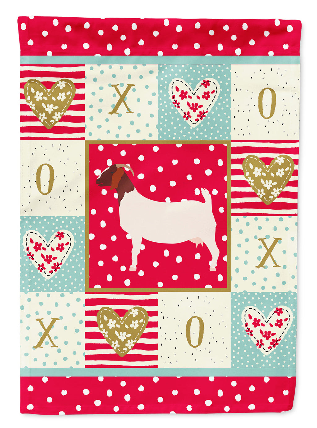 Boer Goat Love Garden Flag Mailbox Decorative Yard Banner Outside Patio Artwork for Flower Beds, Garden Size, Multicolor
