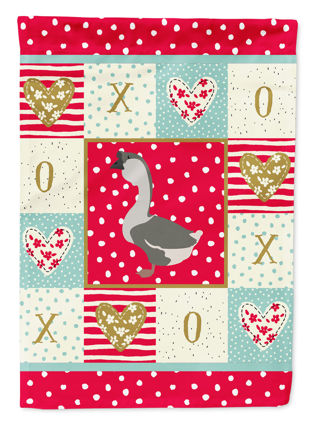 African Goose Love Garden Flag Mailbox Decorative Yard Banner Outside Patio Artwork for Flower Beds, Garden Size, Multicolor